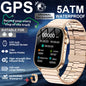 2026New Military Dual-band GPS Smart Watch Compass IP68K Waterproof Bluetooth Call Heart rate Sports Smart Watch For IOS Andriod