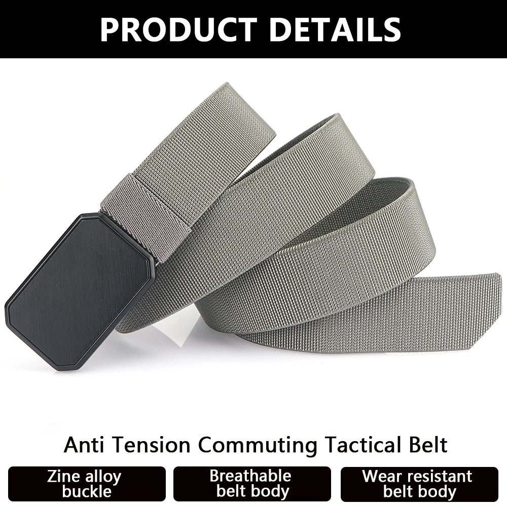 TUSHI Men Belt Aluminium Outdoor Hunting Tactical Multi Function Combat Survival High Quality Marine Corps Canvas For Nylon Male