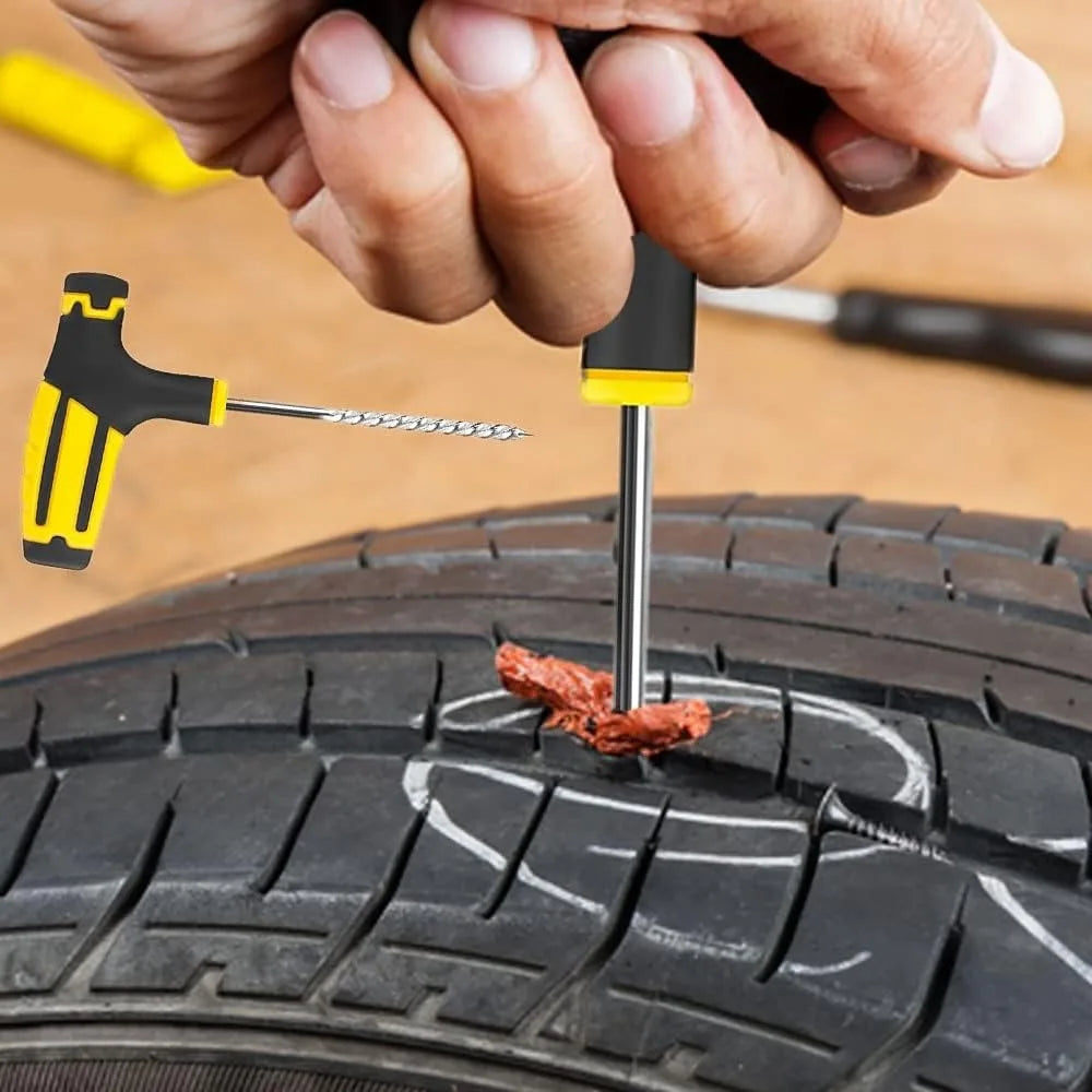 Universal Tire Strips Stiring Glue Repair Tool Kits Garage Tyre Puncture Plug Bike Tubeless Tire Accessories Car Tire Repair Kit