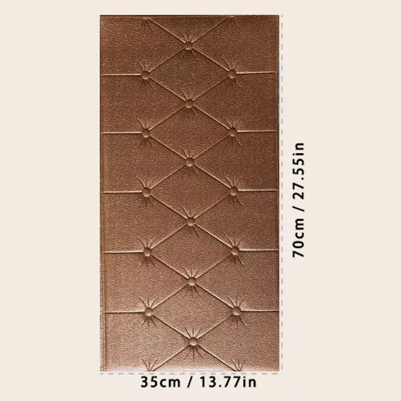 Self adhesive anti-collision soft foam pad 3D tatami thick wall sticker wallpaper for children's bedroom living room wall pad