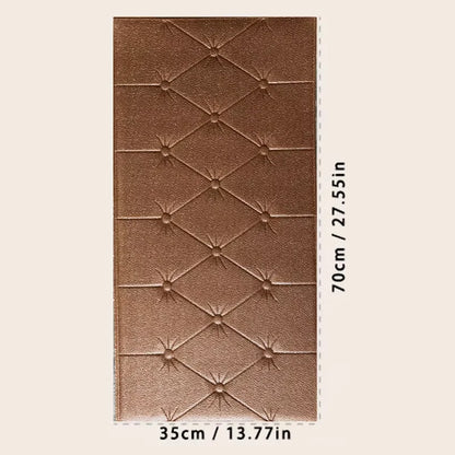 Self adhesive anti-collision soft foam pad 3D tatami thick wall sticker wallpaper for children's bedroom living room wall pad