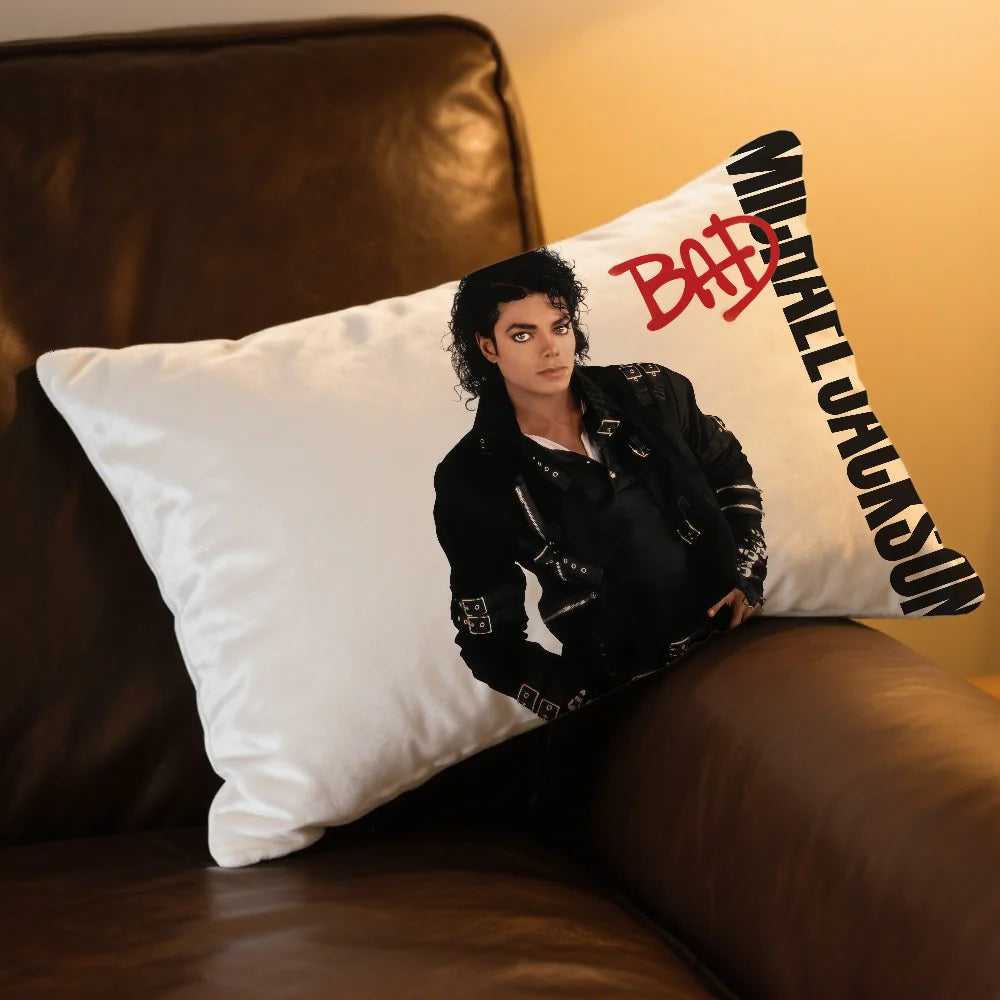 Rectangle Pillow Singer Case Dangerous Printing Bedside Sofa Room Home Bad M-michael Jackson Decoration Pillowcase