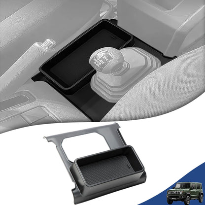 Car Gear Shift Storage Box Organizer Tray Cup Holder for Suzuki Jimny 5-door XL JC74 2024 2025 2026 AT Model Interior Accessory