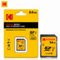 KODAK C10 SD Card C10 High Speed Flash Cards 32GB 64GB 128GB SDXC SDHC Class 10 Memory Card For DSLR Camera