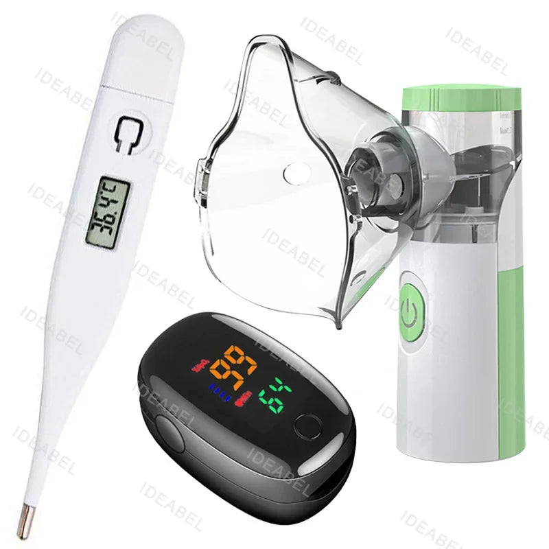 Mini Medical Nebulizer Handheld Nebulizers Ultrasonic Atomizers Portable Mute Asthma Inhaler for Adults Children Nebulizador
