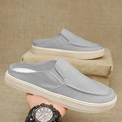Summer 2026 New Men's Half-toe Slippers, Outdoor Casual Shoes, and Men's One-legged Lazy Shoes