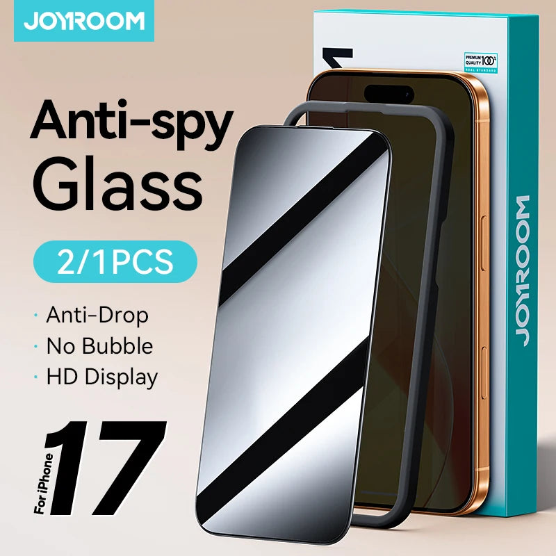 Joyroom 1/2 sztuki Do iPhone'a 17 Pro Max Szkło Antyszpiegowskie Ochronne Szkło Prywatyzujące Do iPhone'a 17 Pro 17 Air Szkło Hartowane