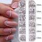 12grids Half Round Pearls Beads 3D Nail Charms 1.5/2/2.5/3/4/5mm White Flatback Pearls Nail Jewelry Nail Craft Pearl Rhinestones
