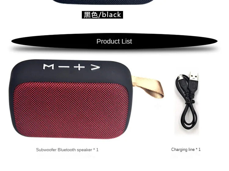 Fabric Speaker Bluetooth Wireless Connection Portable Outdoor Sports Audio Stereo Support Tf Card Mobile Phone Universal
