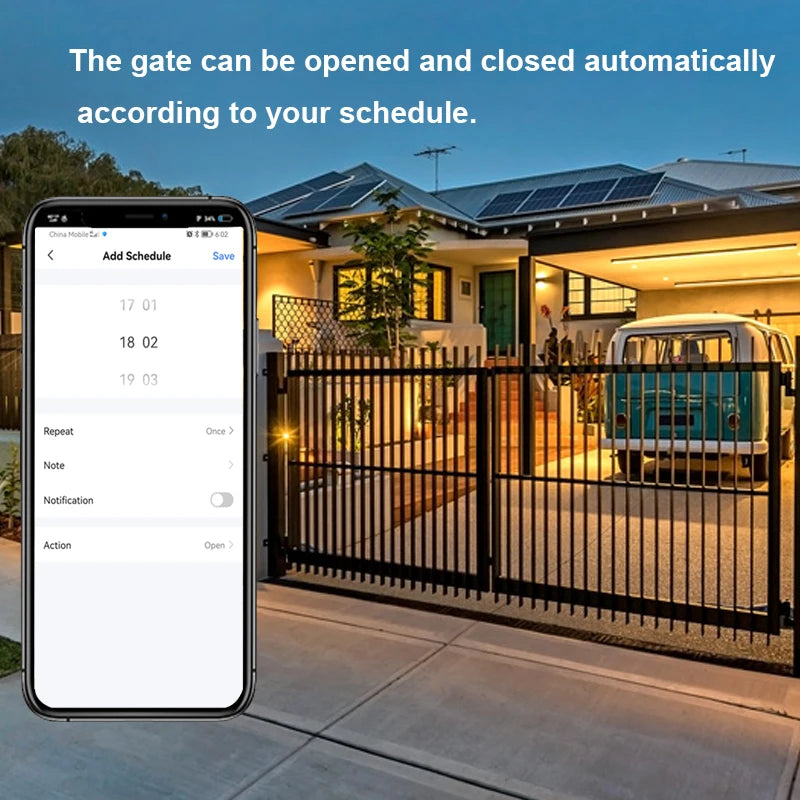 Smart Life ZigBee Motorized Swing Gate Sliding Gate Controller Dry Contact 110V 240V Voice Control Work with Tuya Google Home