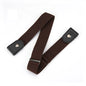 Elastic Adjustable Invisible Waist Belt Canvas Buckle-free Belt For Women Men No Buckle Easy Wear For Jeans Pants Dress