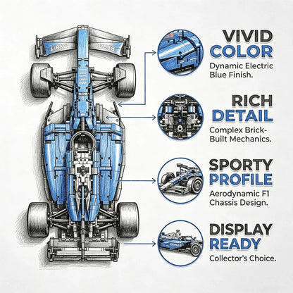 Technical 1361/1639PCS 1:8 Scale SF24 RB20 Race Car Model Assembly Advanced Construction MOC Replica Exclusive Kit Birthday Gift