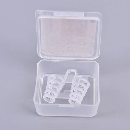 {#} 1pc Anti Snoring Device Aid Sleeping Soft Safe Silicone Boxed Comfortable Nasal Dilators Stop Nose Clips 4 Sizes