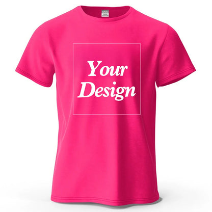 Custom T shirt Customized Tshirt Personalized Tee Shirt Diy Print Your Photo Brand Logo Text Men Women 100% Cotton Premium Gift