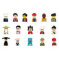 City Career 3D Building Block Dolls Toys Cartoon Character Models Mini Action Figures Educational Toys Children's Gifts