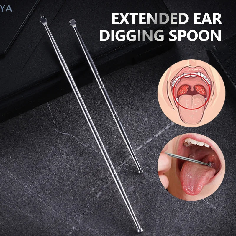 [Y]1pcs Tonsil Stone Removal Ear Wax Remover Stainless Steel Remover Mouth Cleaning Care Tools Tonsil Stone Remover Health Care