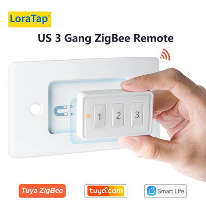 LoraTap ZigBee 3.0 Wireless 13 Types Push Button EU US Remote Controller Tuya Scene Automation Control Switch Smart Life App