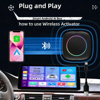Wireless CarPlay for BMW ID6 ID7 ID8 ID9 OEM Wireless CarPlay Android Auto AI Box Intelligent System Android 13 4+64GB 8+256GB