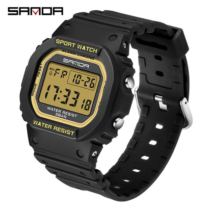 SANDA Fashion Top Brand G Style Digital Men's Watch Luxury Military Sport Waterproof Alarm Stopwatch Clock Men Relogio Masculino