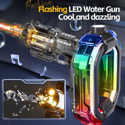 Simulated Firing Electric Water Gun for KidsLarge Capacity Automatic Water Blaster Children Summer Outdoor Game Toys for Aldult