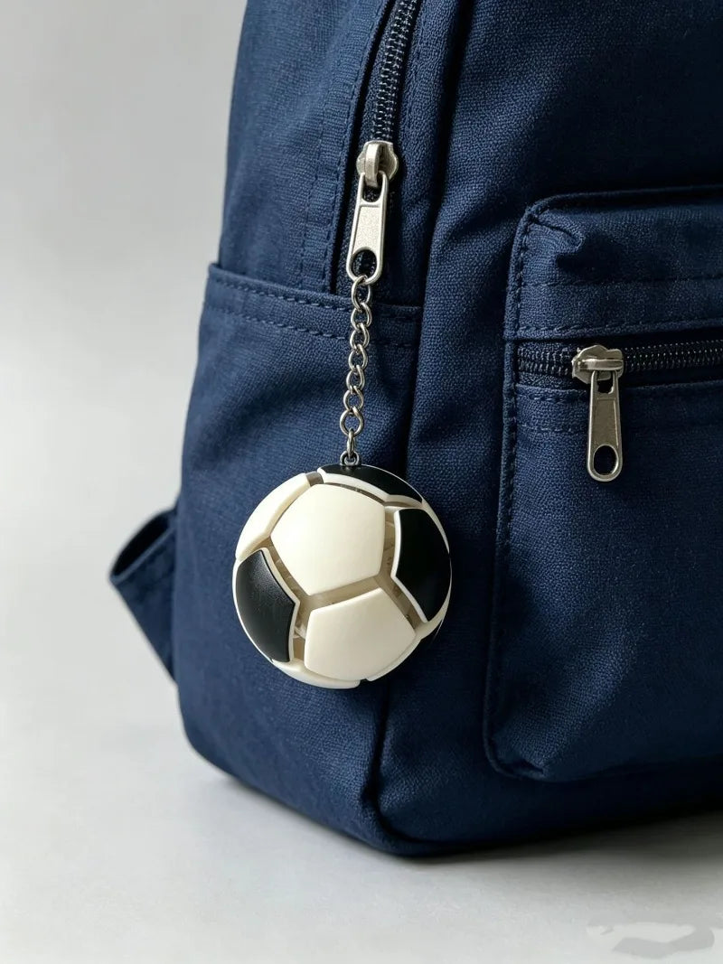 2026 New Football Pressing Ball Decompression Toy Football Pinching Music Keychain Bag Pendant Football Match Fans Surrounding