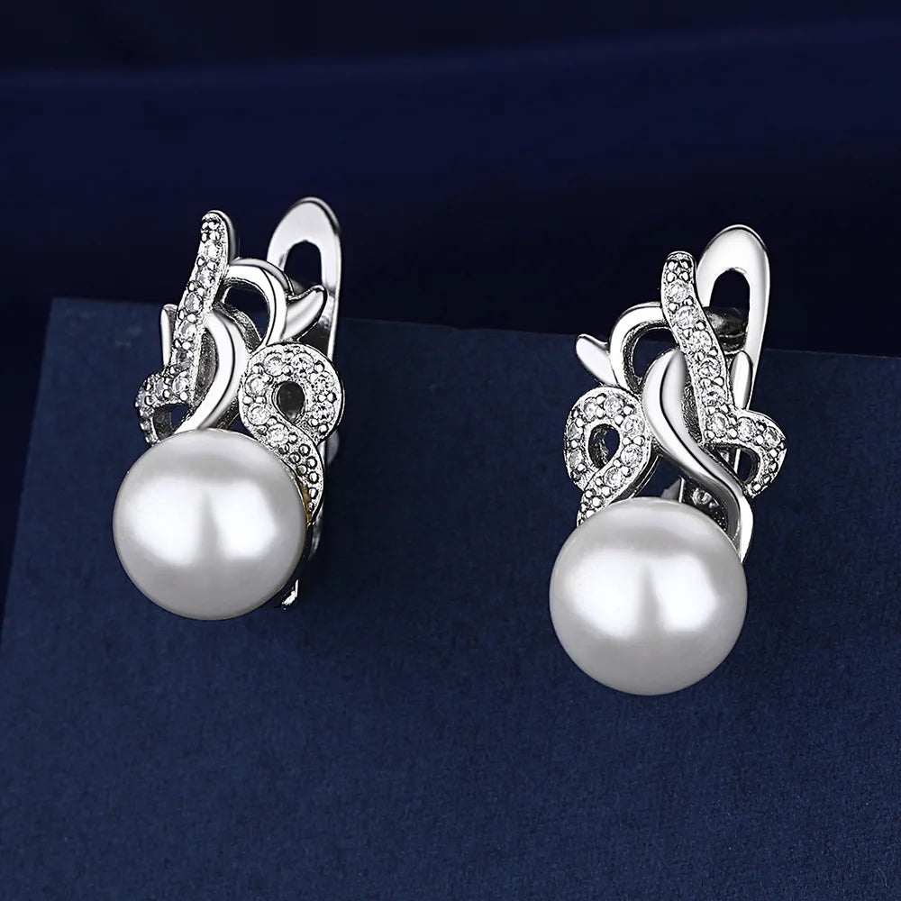 925 Sterling Silver Earrings Jewelry High Quality Retro Simple Pattern Purple White Zircon Earrings Hot Sale
