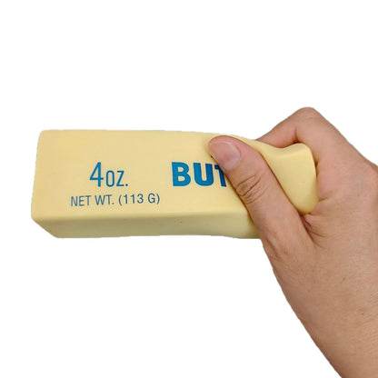 1PC Antistress Butter Stick Stress & Anxiety Relief Fidget Toys Slow Rising Squishy Squeeze Elastic Cheese Stick Prank Toys
