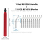 RB1000 Hand Metal Deburring Tool Red with 360 Degree Rotating Blades for 3D Printing Wood Metal Plastic Aluminum Copper Steel
