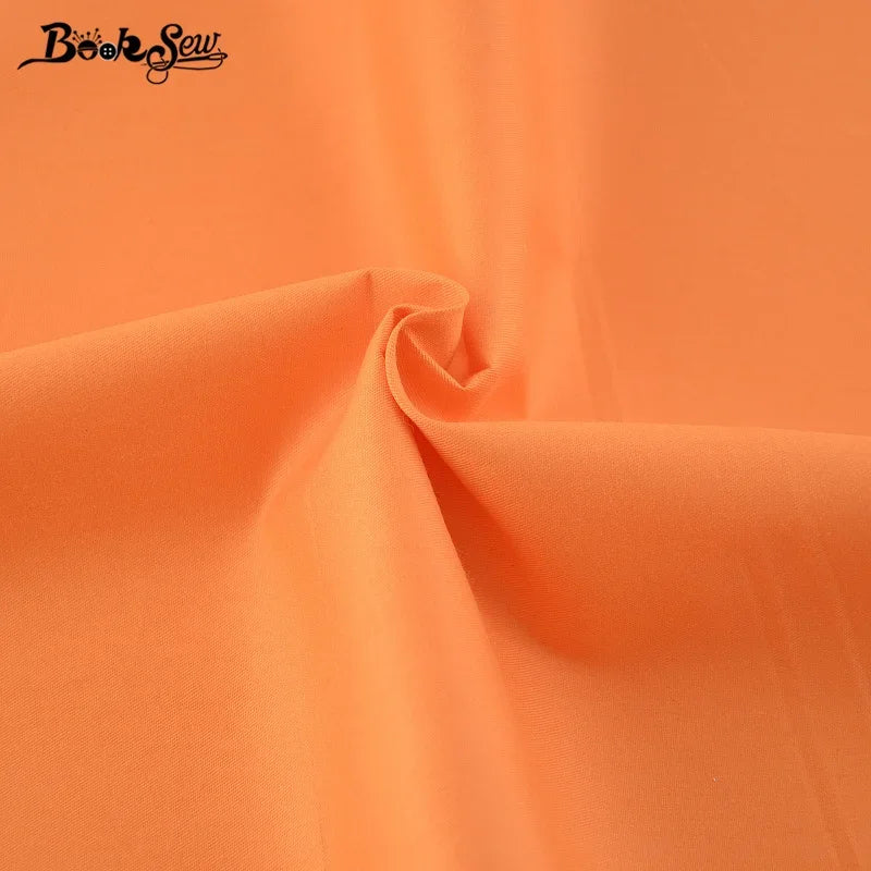 Booksew solid Yellow Color 100%Cotton baby Fabric for dolls Twill Textile DIY patchwork Sewing Material Cloth Telas De Algodon