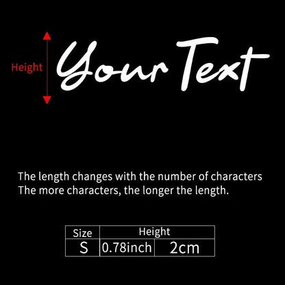 1PC Handwritten Style Custom Bicycle Stickers Frame Personalized Waterproof DIY Motorcycle Helmet MTB Bike Top Tube Vinyl Decals
