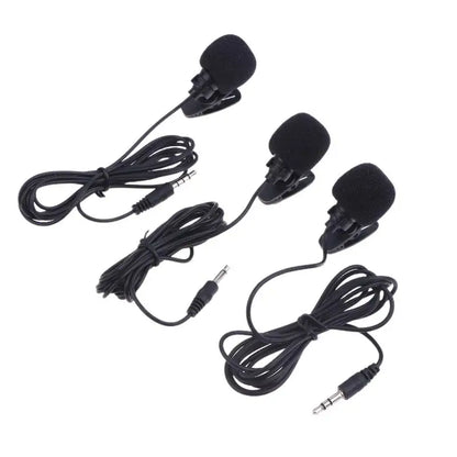 1 Pc Hands-free Condenser Clip-on Lapel Mic 1.5 Meters Mini Portable Lavalier Wired 3.5mm Microphone For Phone And Laptop PC