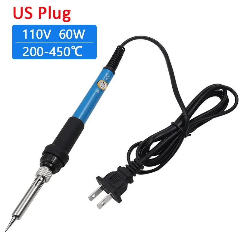 220V/110V 60W Electric Soldering Iron Set Adjustable Temperature Electric Soldering Iron Repair Electronics soldering tools