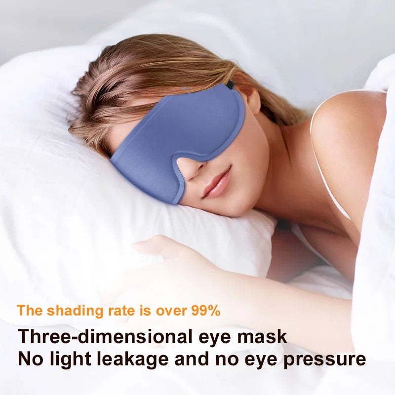 Eye Mask for Sleeping 3D Contoured Cup Blindfold Concave Molded Night Sleep Face Masks Block Out Light with Women Men Eyepatch