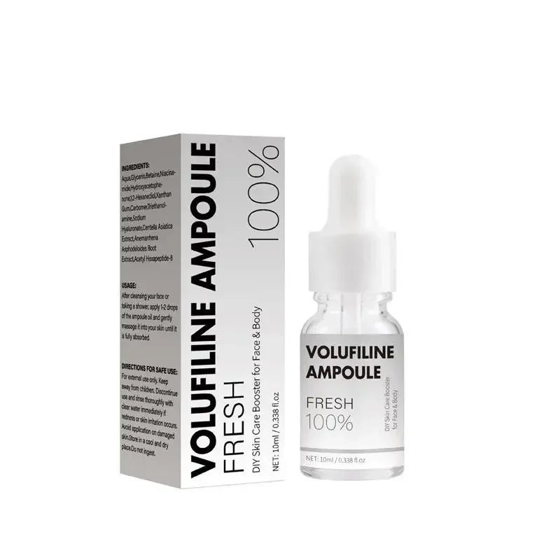 100% Pure Volufiline Plumping Ampoule Serum, Skin Care Essential for Facial Volume & Even Skin Tone, Fast-Absorbing Hydrating