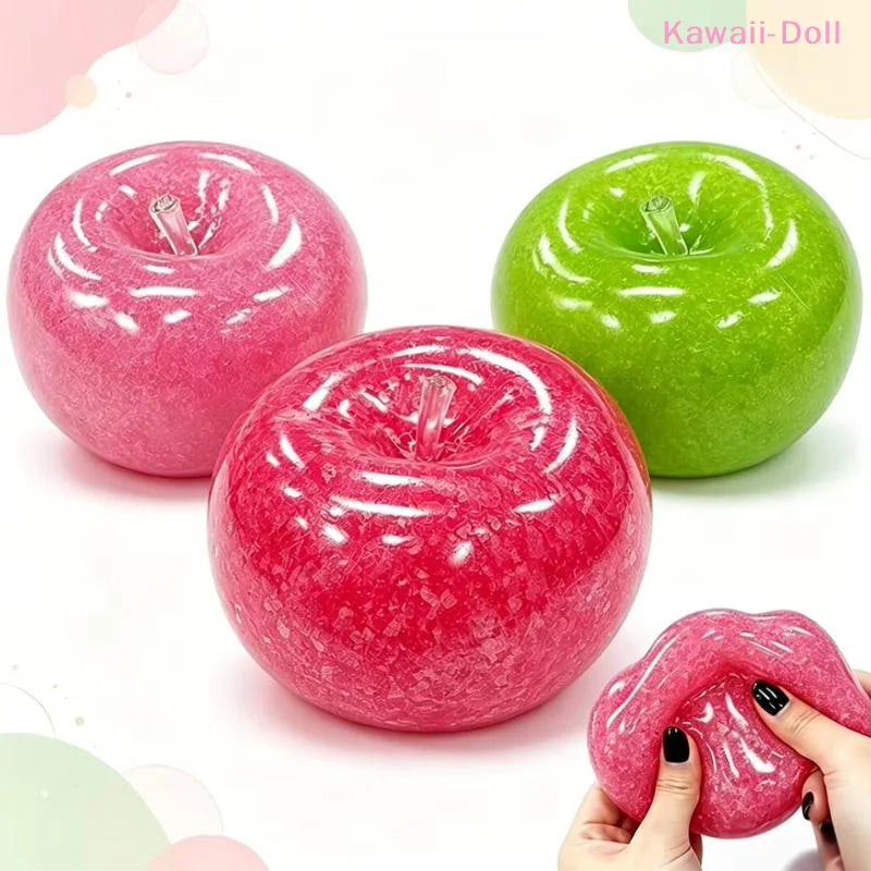 [DO]1Pcs Apples Fidget Toys Big Apples Stress Ball Slush Material Squeeze Toy ASMR Sensory Toys For Anti-Stress Festival Gift