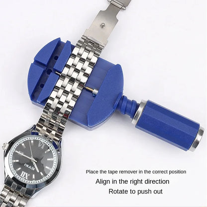 147 Parts Watch Repair Tool Kit for Disassembly Installation Maintenance Adjusting Straps Replacing Batteries