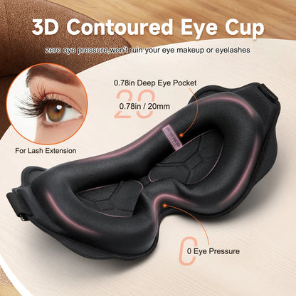 Travel 3D Sleeping Mask Eyepatch Blindfold Light Eye Mask for Sleeping Mask Slaapmasker Night Sleeping Aid Sleep Patch
