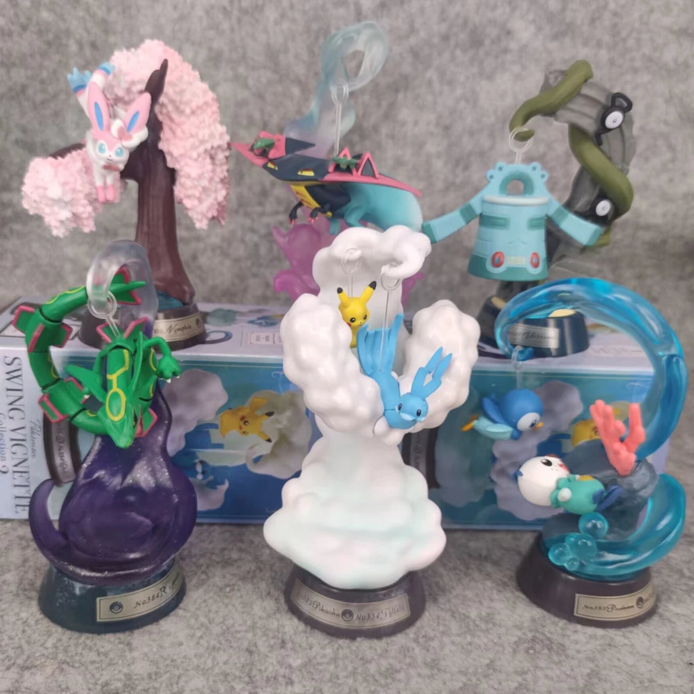 Pokm Starry Sky And Stained Glass Pikachu Mystery Box Eevee Blind Box Anime Figures Snorlax Surprise Gift Colletions Toy