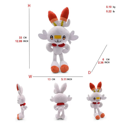 New Pokemon Pikachu Plush Toy Sprigatito Fuecoco Groudo Meowscarada Floragato Cinderace Keldeo Exegguto Shinx Stuff Peluche Doll
