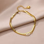 Stainless Steel Imitation Pearl Anklets for Women Gold Color Chain Ankle Bracelet Anklet Summer Beach Jewelry Accessories Gift