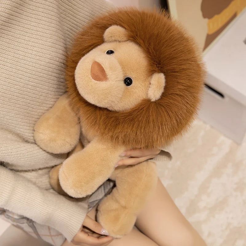 30/40/55cm Soft Kawaii Lion Plush Toys Stuffed Animals Cartoon Cute Lion Dolls Toys for Kids Room Decor Boys Birthday Gifts
