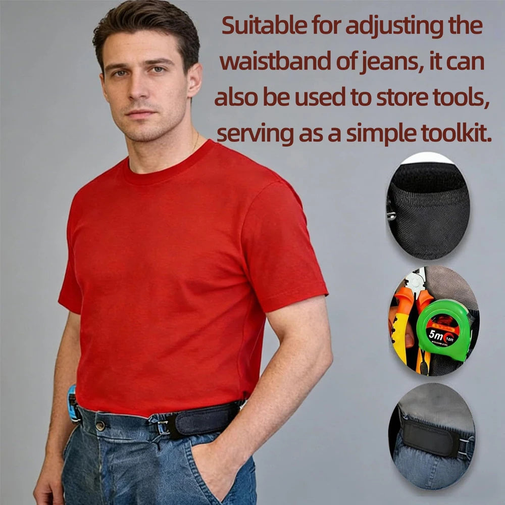 Fashion Ultra-soft No Buckle Elastic Belts Men's Stylish Comfortable Belt Loop Buckle-Free Belt Unisex Jeans Pants Belt for Men