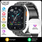 LIGE AMOLED Smart Watch Men 2.04 Screen Bluetooth Call Health Monitor IP68 Waterproof Sport Women Smartwatch New For Android IOS