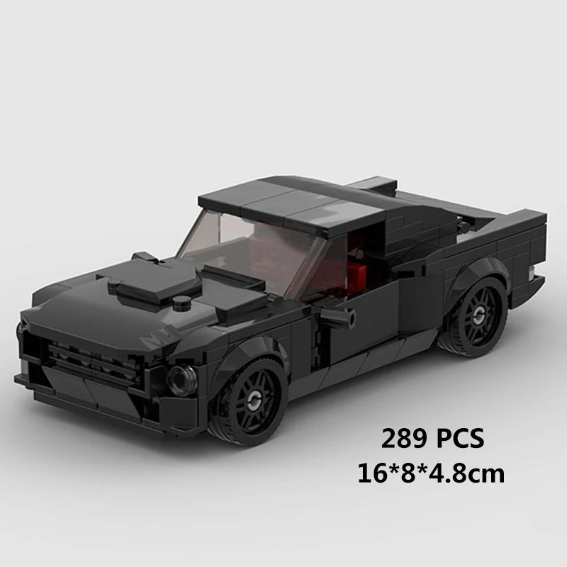 City Speed Racing Car Model Building Blocks DIY Bricks MOC Toy Classic Rally Sports Super Racer Vehicle Christmas gift technique