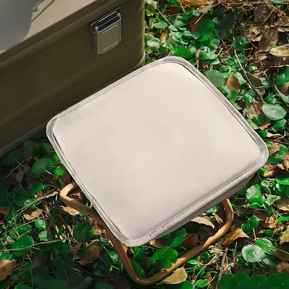 Portable Folding Stool For Outdoor Camping And Fishing, Small Stool With Adjustable Zipper