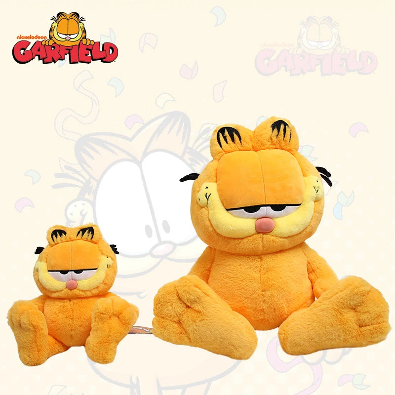 Original GARFIELD FAMILY Kawaii Soft Plush Toys Cute Cartoon Garfield Cat Odie Stuffed Animals Peluche Dolls Birthdays Gifts Kid