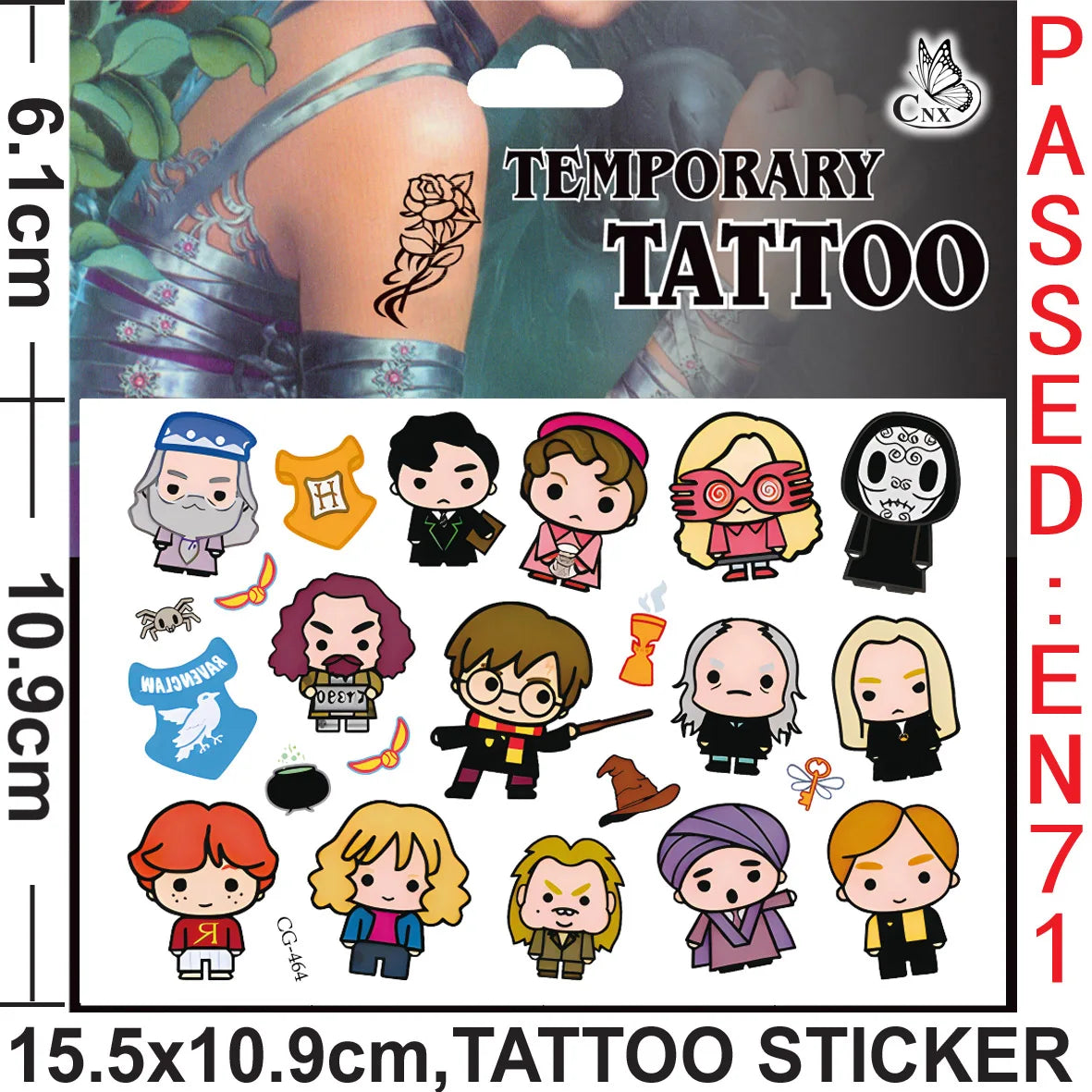 Harry Potter Theme Party Favors Gifts Bag Slap Bracelets 50pcs Stickers Keychains Birthday Souvenir Supplies Classroom Rewards