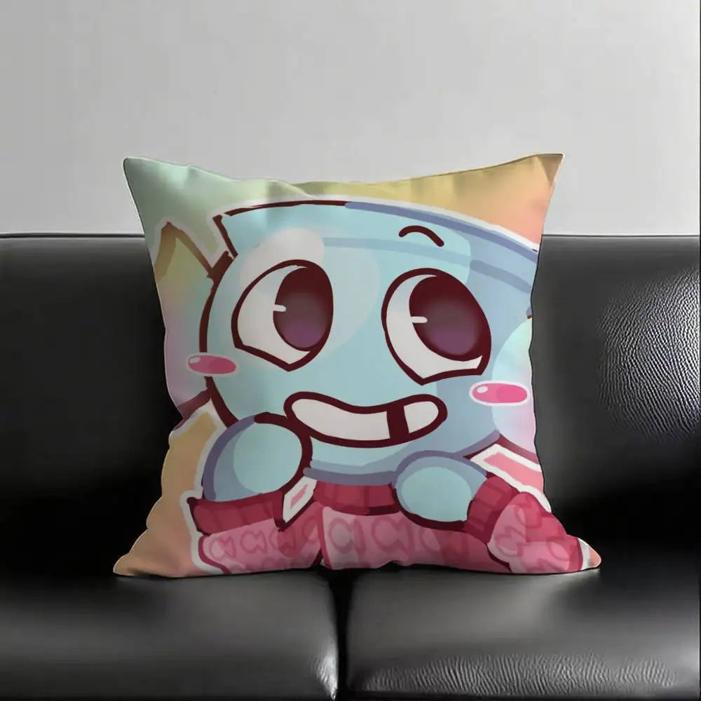 1pc Anime D-Dandys World Finn Pillow Case Fashion Square Pillowcase Bedroom Sofa Room Ins Decoration Leisure