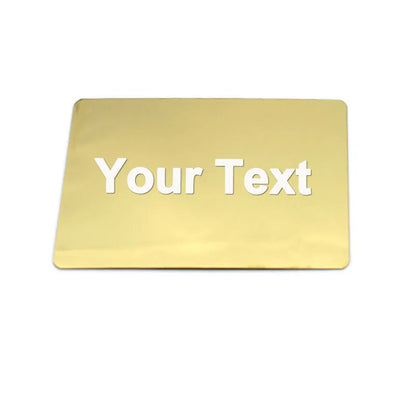 Customizable Brooches Pin Personalized Engraved Text Logo Business ID Plate Steel Metal Tag Address Plaque House Door Number