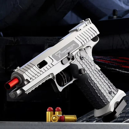 Csnoobs 2011 Continuous Shooting Toy Gun For Outdoor Games Hanging Shell Pistol Radish Gun Revolver Birthday Gift